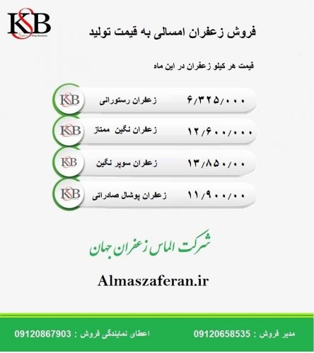 قیمت خرید زعفران کیلویی